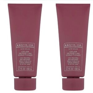 Kristin Ess Dark Mauve Color Depositing Conditioner Lot of 2 6.7fl oz each